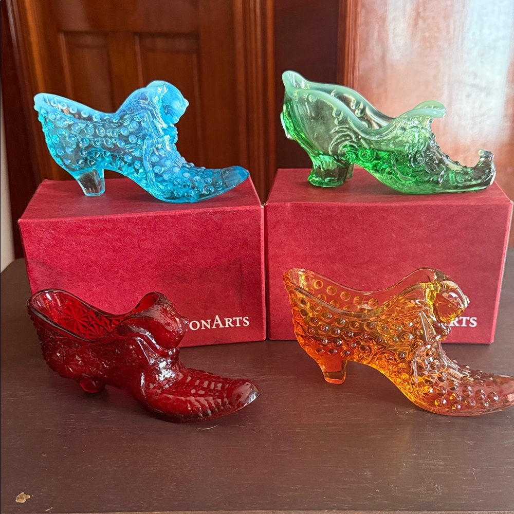 Glass Shoe Figurine made by Wheaton Glass.